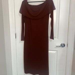 Off the shoulder midi dress